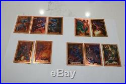 1994 Fleer Marvel Masterpieces Bronze Holofoil Complete Chase Set 10 Cards