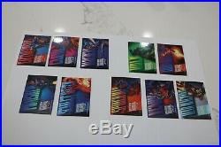1994 Fleer Marvel Masterpieces Bronze Holofoil Complete Chase Set 10 Cards
