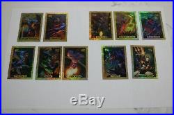 1994 Fleer Marvel Masterpieces Gold Jumbo Holofoil Complete Chase Set 10 Cards