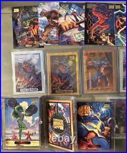 1994 MARVEL MASTERPIECES Set 2 HoloGold, Silver Holo Set & 7 POWER BL, Gold Sig