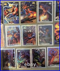 1994 MARVEL MASTERPIECES Set 2 HoloGold, Silver Holo Set & 7 POWER BL, Gold Sig