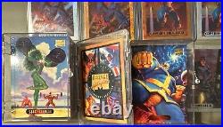 1994 MARVEL MASTERPIECES Set 2 HoloGold, Silver Holo Set & 7 POWER BL, Gold Sig