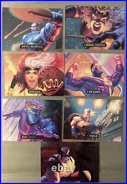 1994 MARVEL MASTERPIECES Set 2 HoloGold, Silver Holo Set & 7 POWER BL, Gold Sig