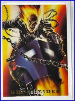 1994 Marvel FleerFlair Power Blast Gold GHOST RIDER (#'d 9/ 18)