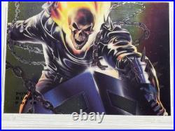 1994 Marvel FleerFlair Power Blast Gold GHOST RIDER (#'d 9/ 18)