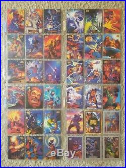 1994 Marvel Masterpieces, 1995 X-Men Trading Cards 2 Full Sets + 40 Chase Cards