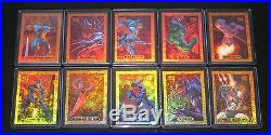1994 Marvel Masterpieces BRONZE HOLOFOIL Insert Set of 10 Cards NM/M Wal-Mart