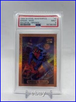 1994 Marvel Masterpieces BRONZE Holofoil #8 Spider-Man PSA 9 MINT