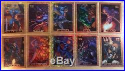 1994 Marvel Masterpieces Bronze Holofoil Insert Chase Set of 10 Cards Walmart EX