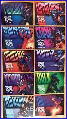 1994 Marvel Masterpieces Bronze Holofoil Insert Chase Set of 10 Cards Walmart EX