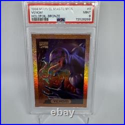 1994 Marvel Masterpieces Bronze Holofoil Venom #9 SSP Mint PSA 9 Rare