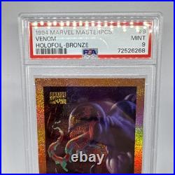 1994 Marvel Masterpieces Bronze Holofoil Venom #9 SSP Mint PSA 9 Rare