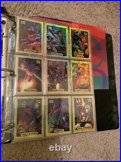 1994 Marvel Masterpieces FULL MASTER SET withSilver/Gold/Bronze HOLOFOIL Prints