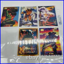 1994 Marvel Masterpieces Gold Foil Signature Series Complete Set 140 Cards NM/M 1994 Marvel Masterpieces Gold Foil Signature Series Complete Set 140 Cards NM/M