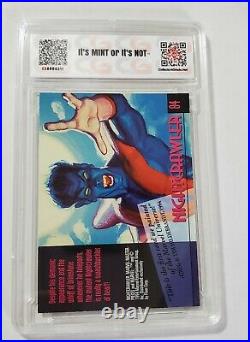 1994 Marvel Masterpieces Night crawler Gold Foil Signature Series #84 Graded 10