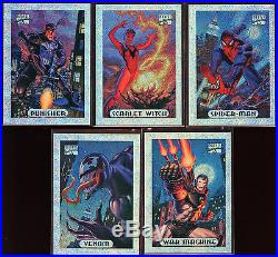 1994 Marvel Masterpieces Powerblast, Gold & Silver Holofoil Chase Sets