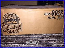 1994 Marvel Universe Cards Opened Case 18 factory sealed boxes Discount