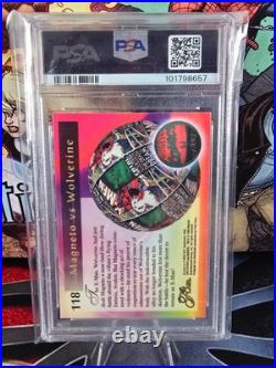 1994 Marvel Universe Psa Gem Mint 10! #118 Wolverine Defeated 94'flair