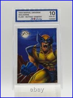 1994 Marvel Universe WOLVERINE Flair Mutant Genesis Graded 5 Star Gem Mint 10