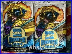 1994 Marvel Universe WalMart Exclusive Gold Powerblast Insert 8 Blue Pack Lot