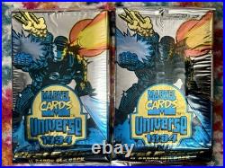1994 Marvel Universe WalMart Exclusive Gold Powerblast Insert 8 Blue Pack Lot