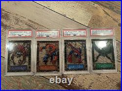 1994 Spider-Man Suspended Animation PSA Graded Trading Card Set Of 12 Marvel Lot