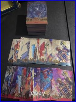 1995 FLEER MARVEL METAL COMPLETE SET With METAL AND GOLD BLASTERS (MISSING 1 GOLD)