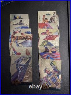 1995 FLEER MARVEL METAL COMPLETE SET With METAL AND GOLD BLASTERS (MISSING 1 GOLD)
