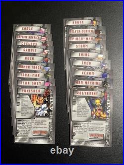 1995 FLEER MARVEL METAL COMPLETE SET With METAL AND GOLD BLASTERS (MISSING 1 GOLD)