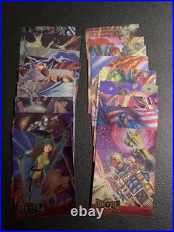 1995 FLEER MARVEL METAL COMPLETE SET With METAL AND GOLD BLASTERS (MISSING 1 GOLD)