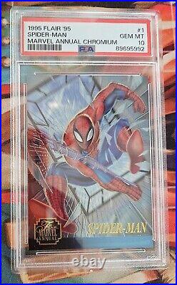 1995 Flair'95 Marvel Annual Chromium #1 Spider-Man PSA 10 GEM MINT