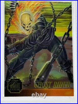1995 Flair Marvel Annual Chromium GHOST RIDER (Limited #'d 6/ 12) PSA GEM MT 10
