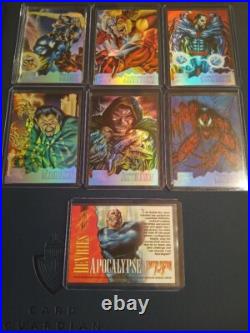 1995 Fleer Marvel Masterpieces (7 of 8) HoloBlast Cards (missing #8)