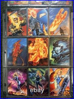 1995 Fleer Marvel Masterpieces Complete Set (151 Cards)