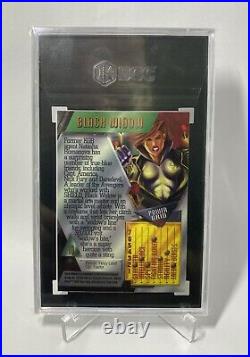 1995 Fleer Marvel Metal Black Widow Trading Card #10 SGC 10 GEM MINT