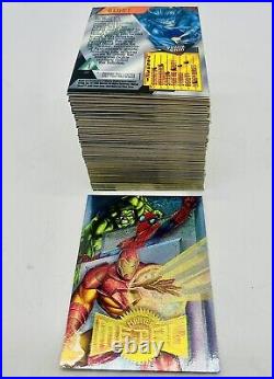 1995 Fleer Marvel Metal COMPLETE 138 Foil Base Card Set