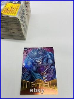 1995 Fleer Marvel Metal COMPLETE 138 Foil Base Card Set