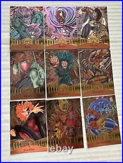 1995 Fleer Marvel Metal Complete Base Set of 138 Trading Cards