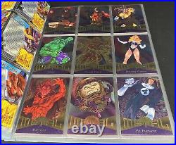1995 Fleer Marvel Metal Complete Base Set of 138 Trading Cards Higher Grade set