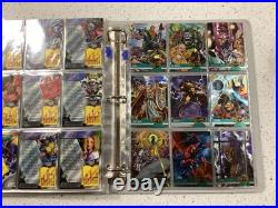 1995 Fleer Marvel Metal Complete Base Set of 138 Trading Cards W Binders, pages