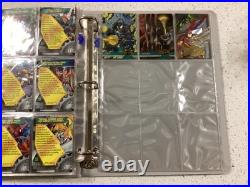 1995 Fleer Marvel Metal Complete Base Set of 138 Trading Cards W Binders, pages
