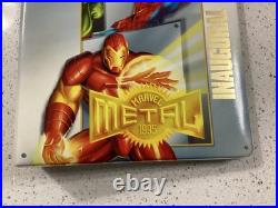 1995 Fleer Marvel Metal Complete Base Set of 138 Trading Cards W Binders, pages