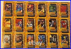 1995 Fleer Marvel Metal Gold Blaster Gold Foil Insert Cards Complete Set 1-18