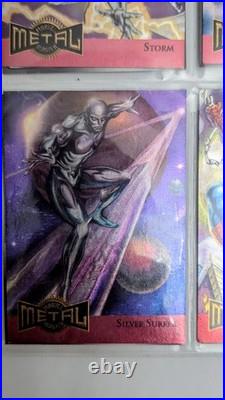 1995 Fleer Metal Marvel Two Full Sets Of 18 Blaster Inserts- Red And Gold- Mint