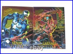 1995 Fleer ULTRA Spider-Man INSERT MASTERPIECES 9 Card Set VENOM CARNAGE MARVEL