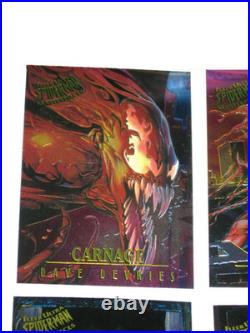1995 Fleer ULTRA Spider-Man INSERT MASTERPIECES 9 Card Set VENOM CARNAGE MARVEL