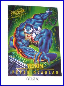 1995 Fleer ULTRA Spider-Man INSERT MASTERPIECES 9 Card Set VENOM CARNAGE MARVEL