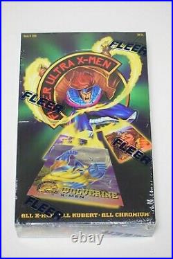 1995 Fleer ULTRA X-MEN All Chromium Trading Cards Factory Sealed Box. Mint