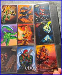 1995 Fleer Ultra Spider Man Nearly Complete Full Collection+GWeb Holo Chromium