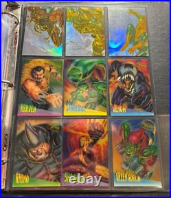 1995 Fleer Ultra Spider Man Nearly Complete Full Collection+GWeb Holo Chromium